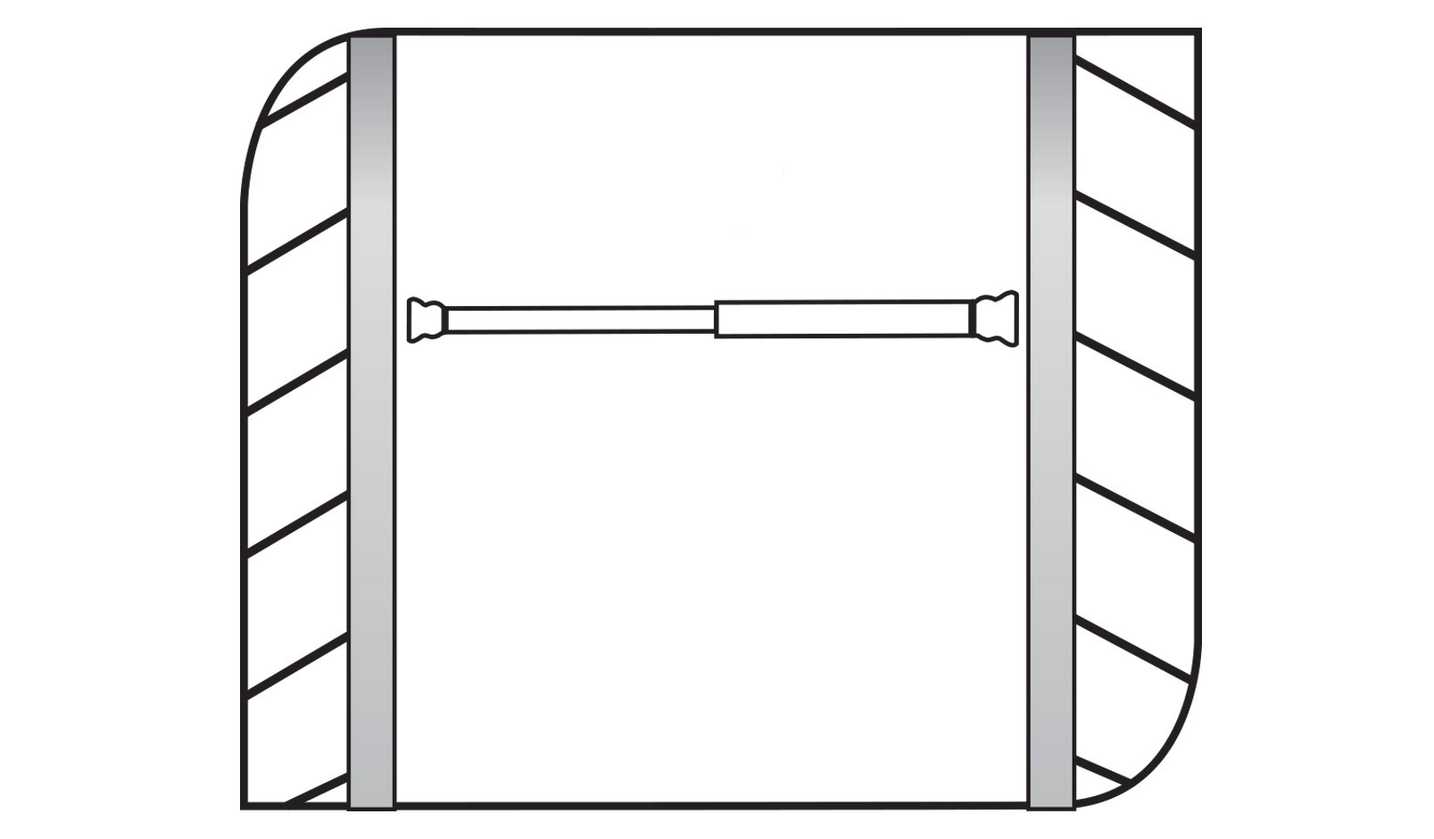 ridder-duschvorhangstange-110-185-cm-25-mm-aluminium-wei image 5