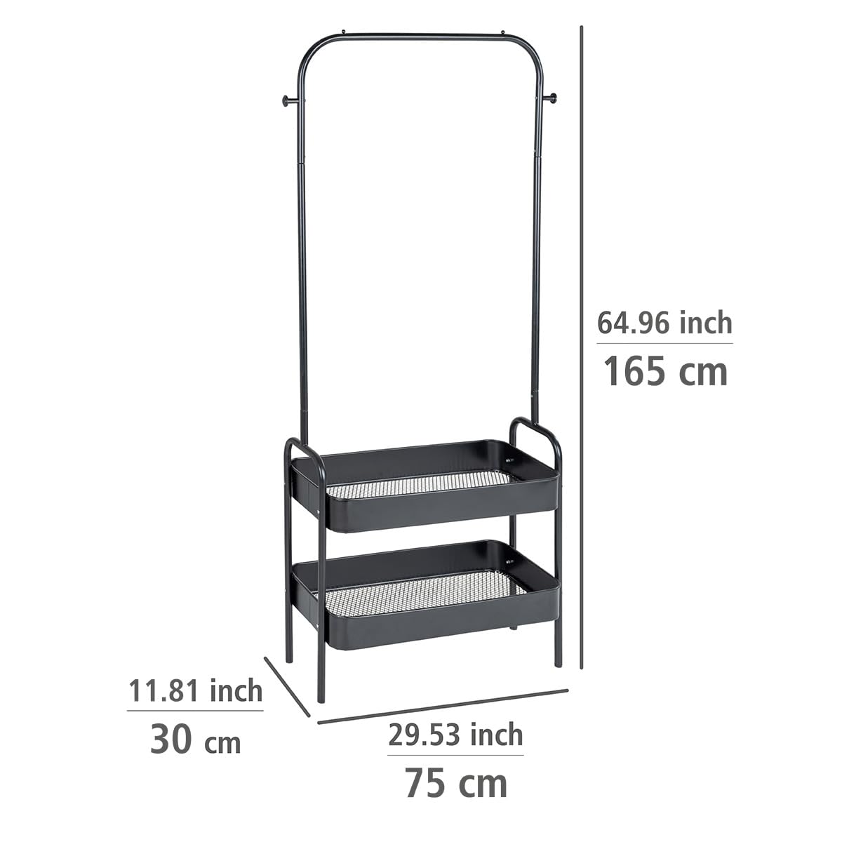 wenko-kleiderst-nder-kali-standgarderobe-75x165x30-cm-schwarz image 5