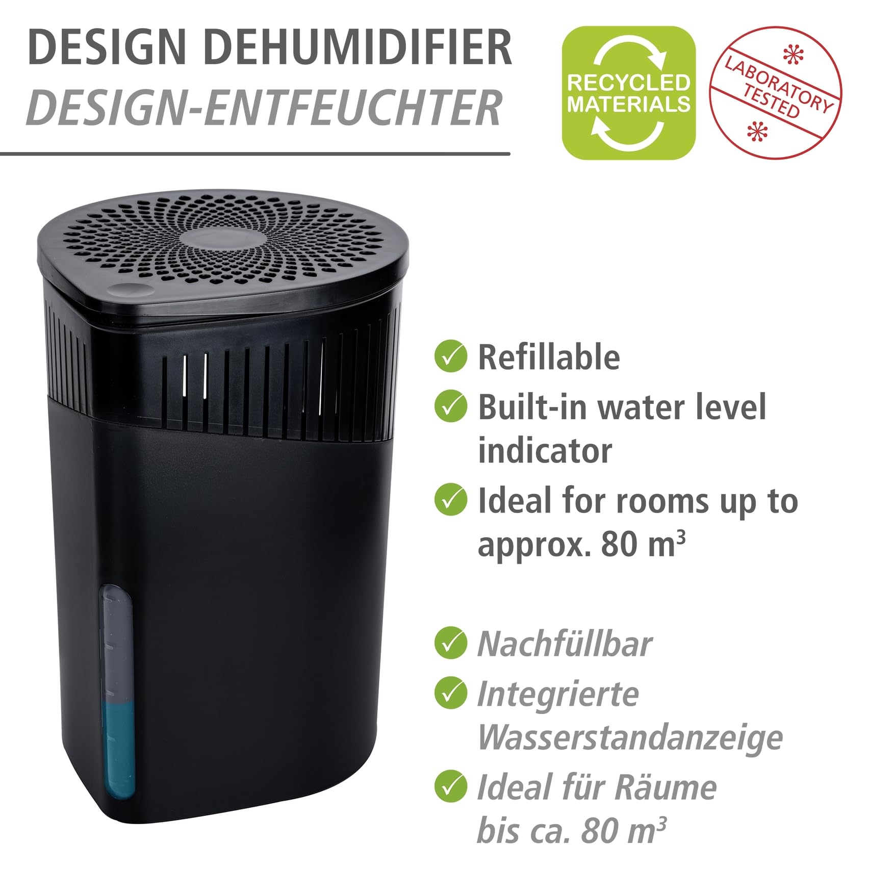 wenko-drop-raumentfeuchter-mit-1-kg-block-schwarz-15-x-23-cm image 2