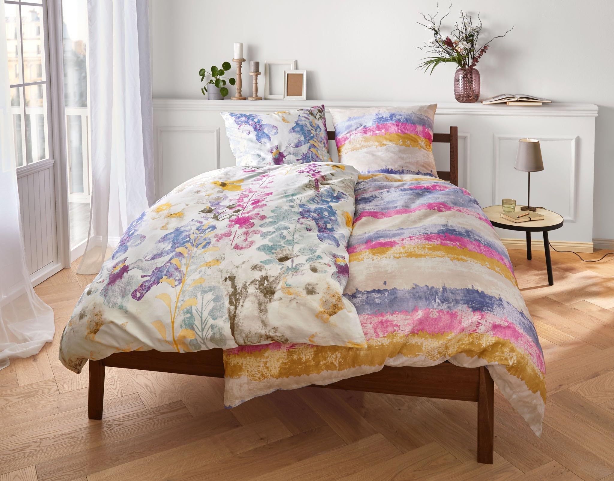 kleine-wolke-bettw-sche-satin-jarven-multicolor-155-x-220-cm-80-x-80-cm image 3