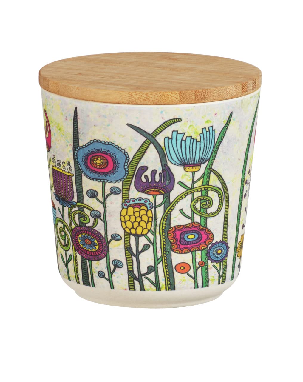 wenko-flowers-vorratsdose-0-95-liter-mit-bambusdeckel-10-5-x-18-5-cm-mehrfarbig image 8