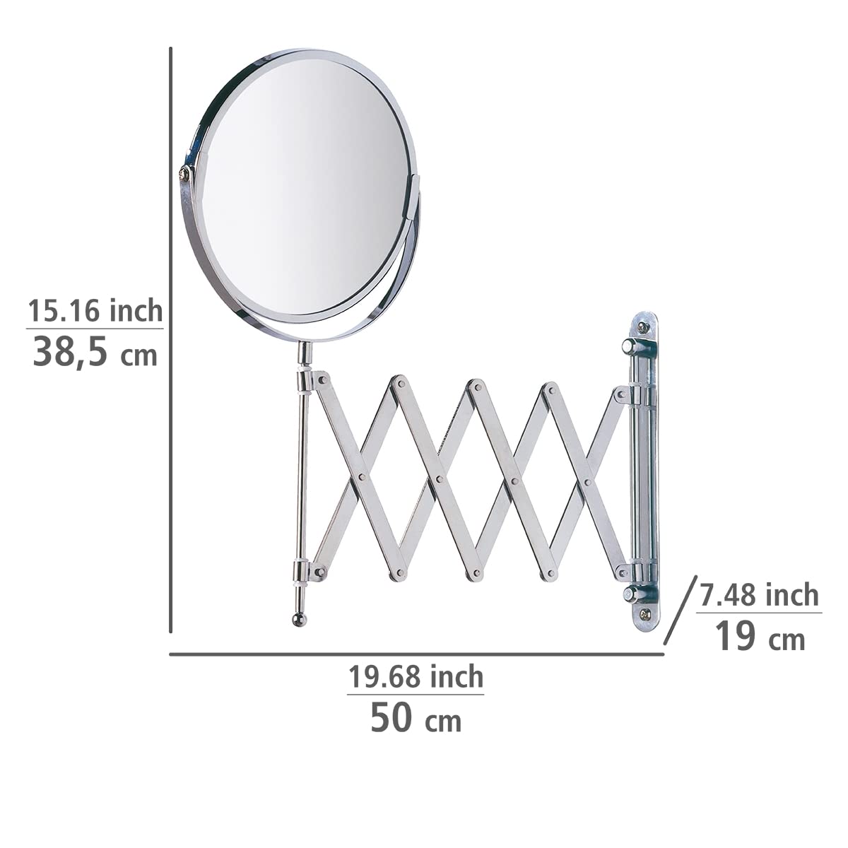 wenko-kosmetik-wandspiegel-teleskop-exclusiv-wand-kosmetikspiegel-mit-3-fach-ver image 4