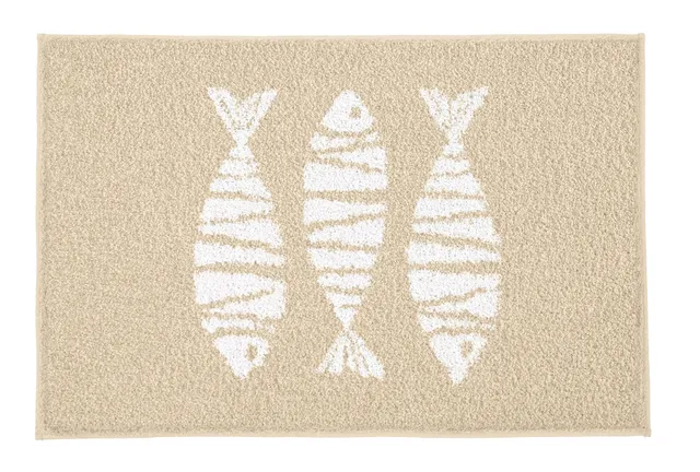 kleine-wolke-badteppich-fish-sandbeige-60-x-90-cm image 1