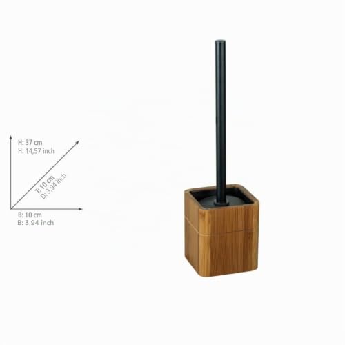 wenko-serro-stand-wc-garnitur-mit-bambus-beh-lter-und-edelstahlstiel-schwarz image 8