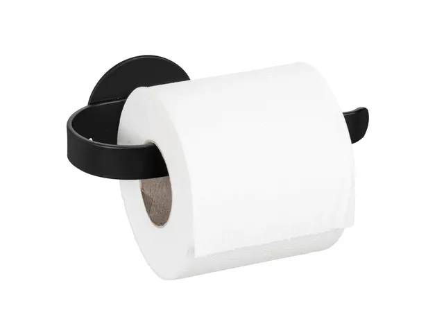 wenko-bivio-black-turbo-loc-toilettenpapierhalter-aluminium-schwarz-matt-16-x-6- image 1