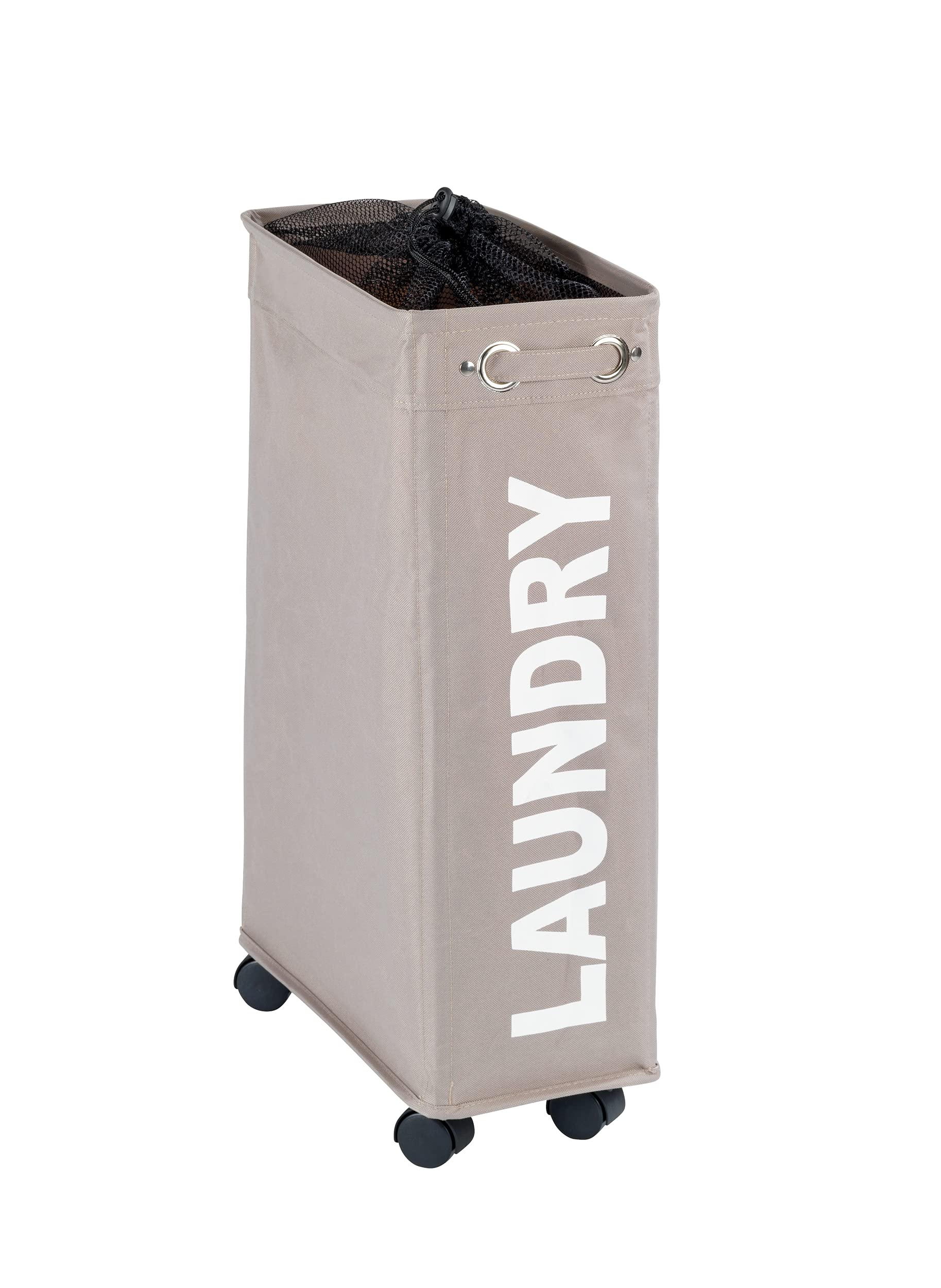 wenko-w-schesammler-corno-taupe-43-l-schmal-mit-rollen image 1