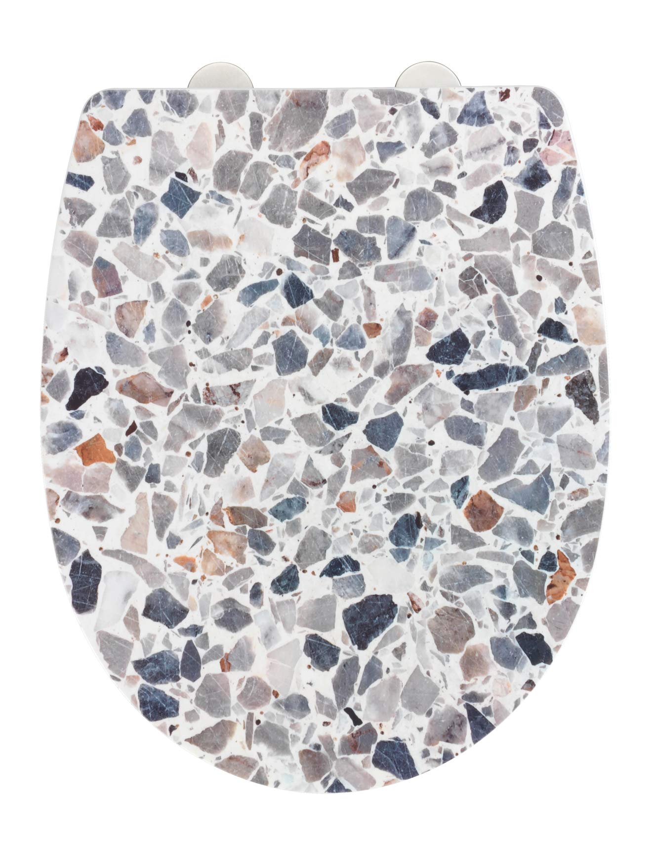 wenko-wc-sitz-terrazzo-mit-absenkautomatik-thermoplast-36-5-x-45-cm image 1