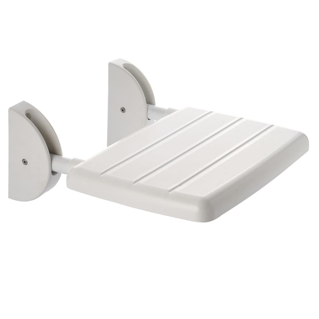 ridder-assistent-duschklappsitz-zur-wandmontage-aluminium-wei-35-5-x-25-5-cm image 1