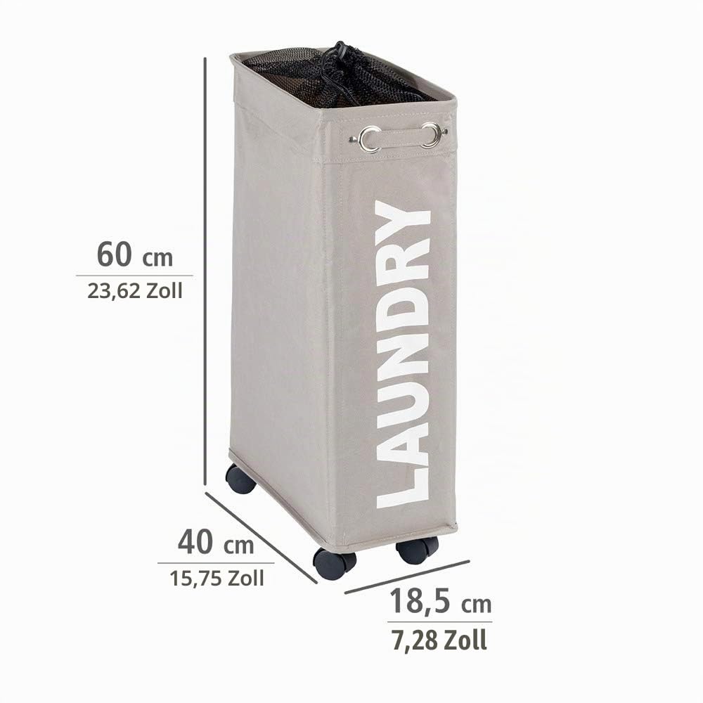 wenko-w-schesammler-corno-taupe-43-l-schmal-mit-rollen image 3