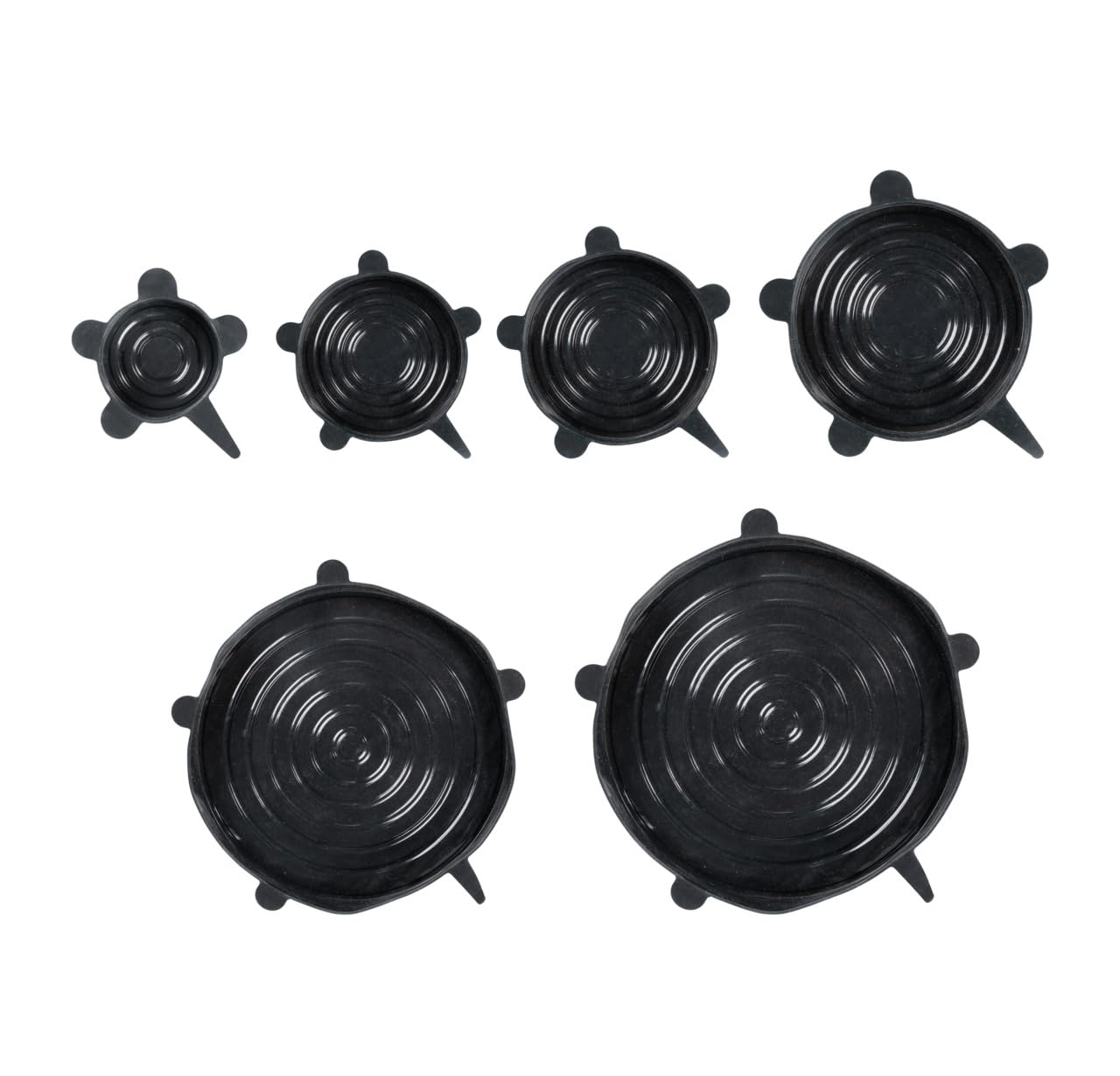 wenko-silikondeckel-loui-6er-set-schwarz-6-20-cm image 1