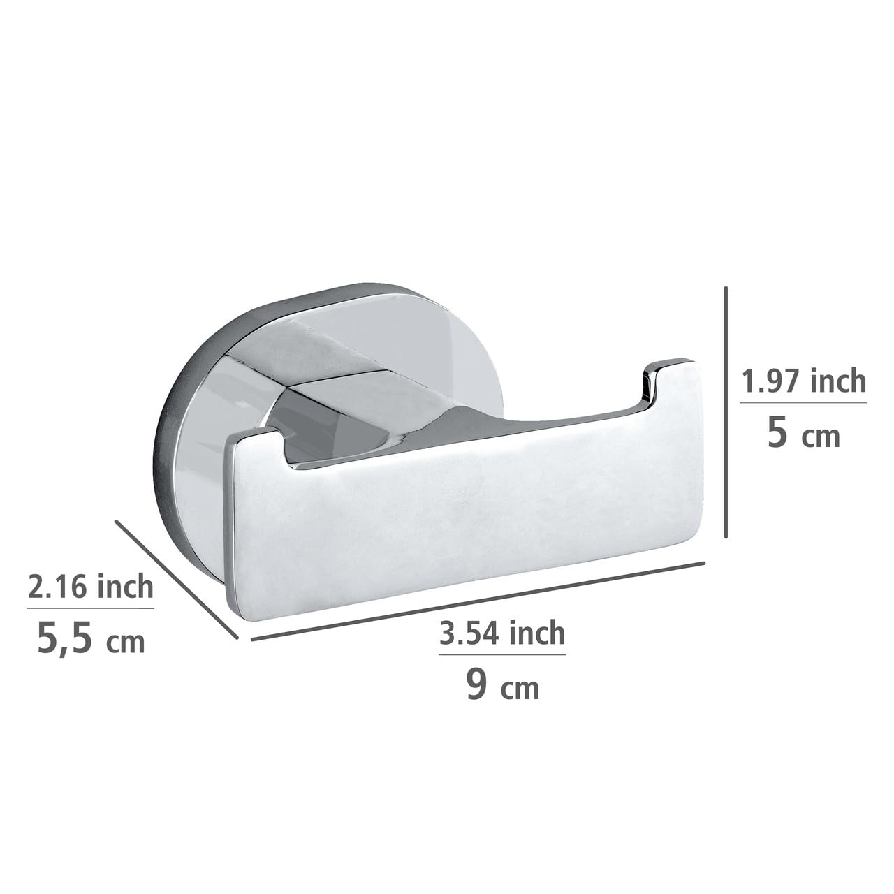 wenko-uv-loc-wandhaken-duo-maribor-chrom-9-cm image 5