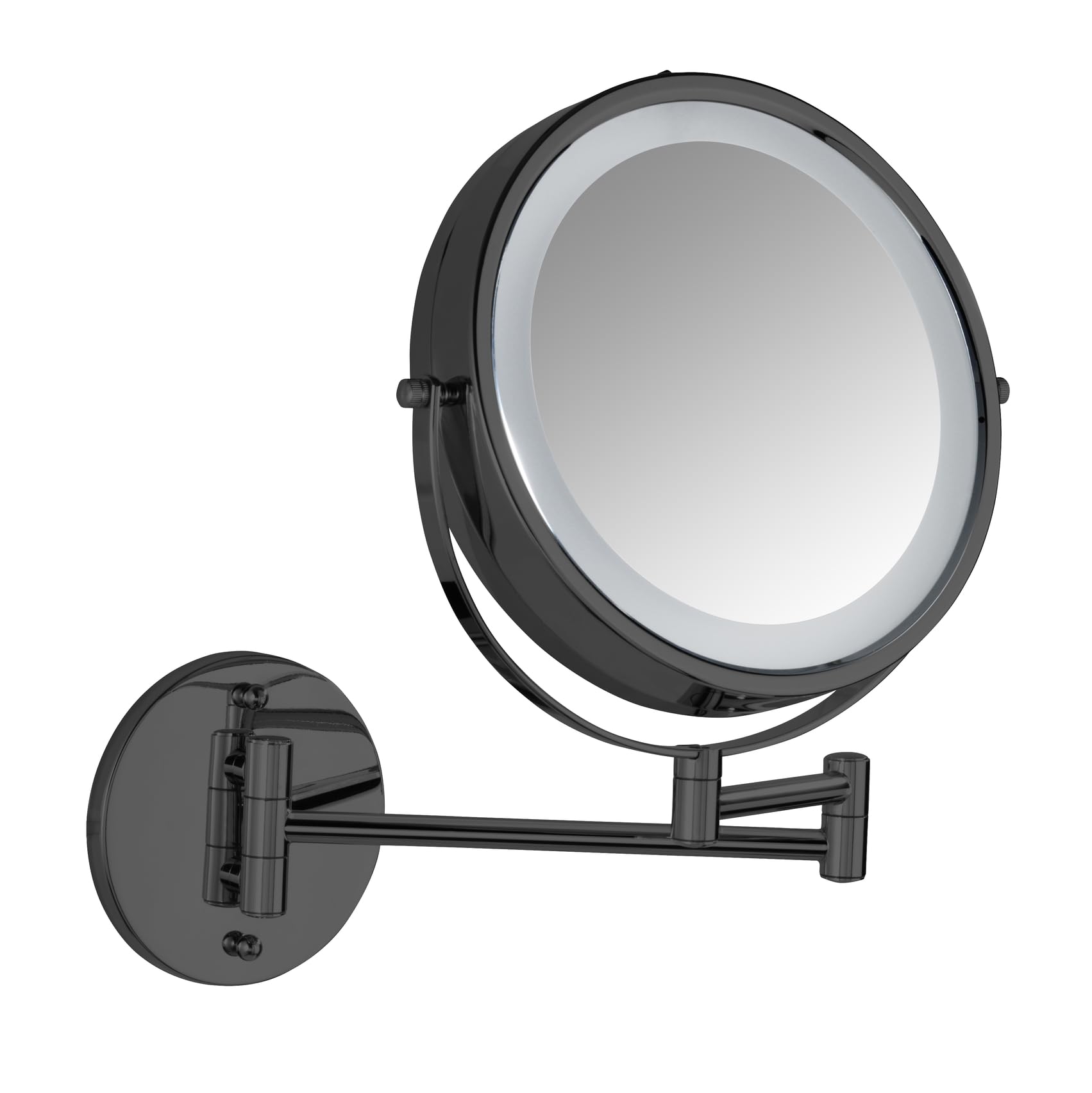 wenko-power-loc-lumi-led-wandspiegel-kosmetikspiegel-5-fach-17-5-cm-schwarz image 7