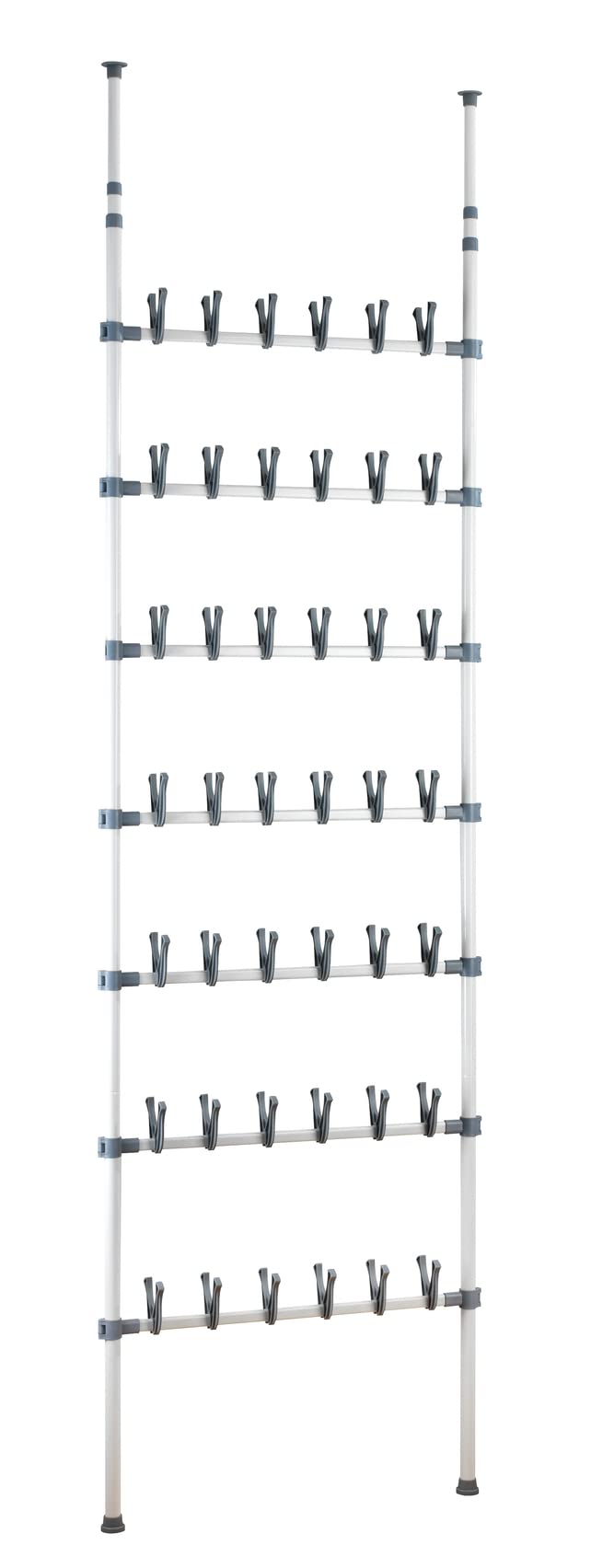 wenko-teleskop-garderoben-set-edelstahl-3-teilig-150-245-x-160-202-cm-silber image 2