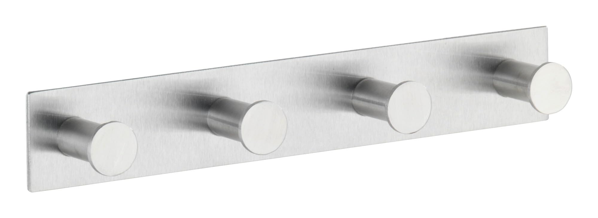 wenko-celano-quadro-hakenleiste-mit-4-haken-edelstahl-matt-25-5x4x3-3-cm image 1
