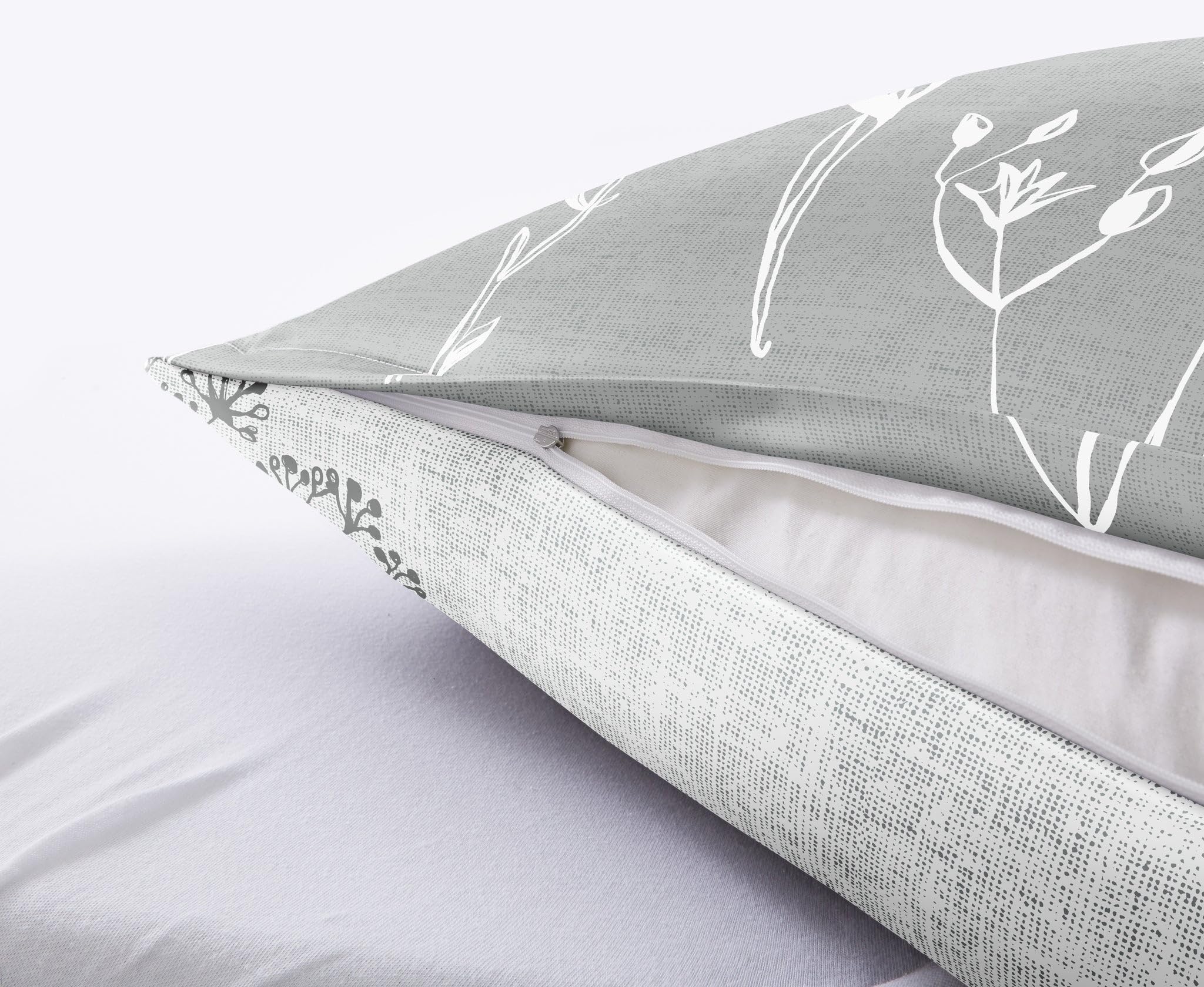 kleine-wolke-bettw-sche-satin-savannah-grau-155-x-220-cm-80-x-80-cm image 2