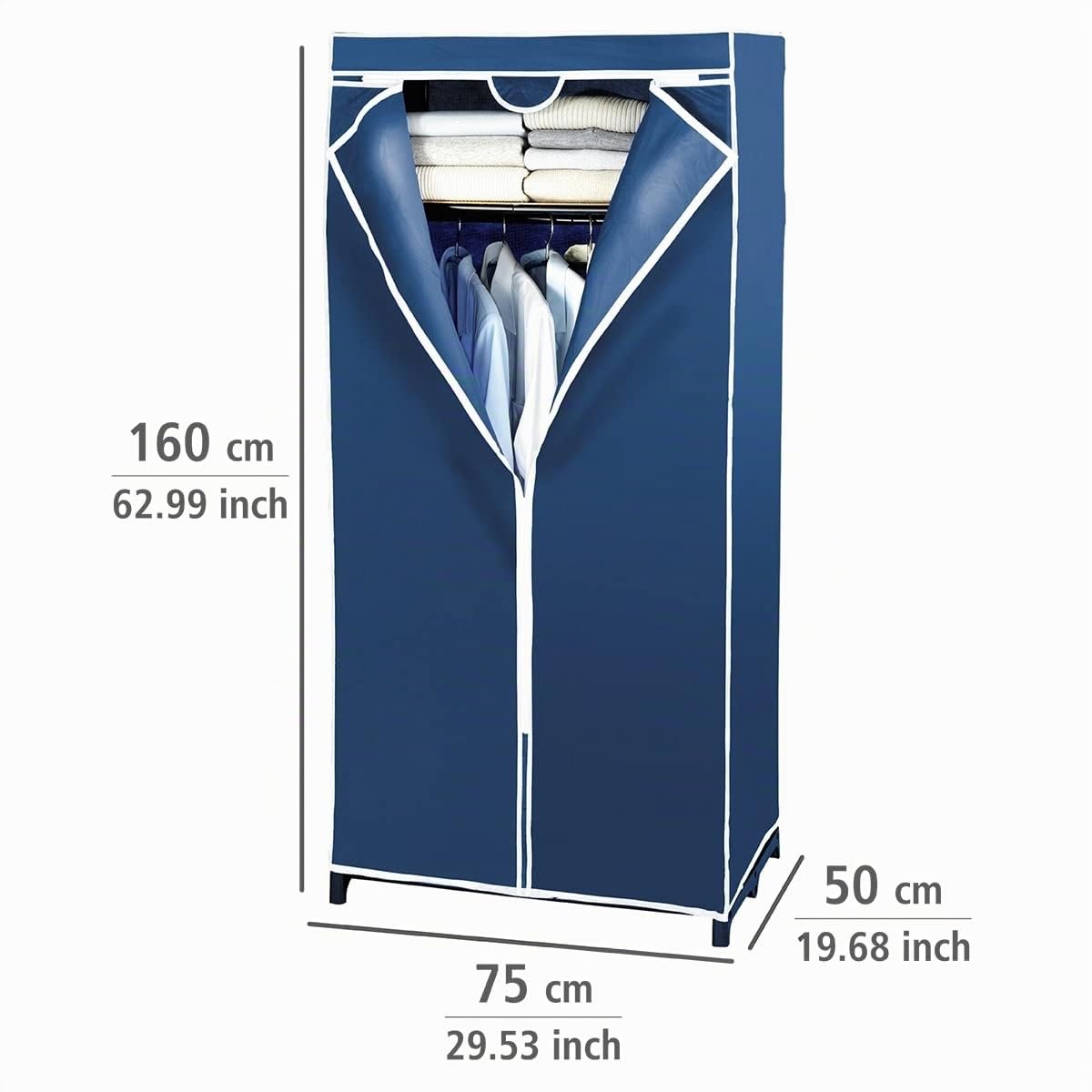 wenko-air-stoff-kleiderschrank-75x160x50-cm-navy image 5
