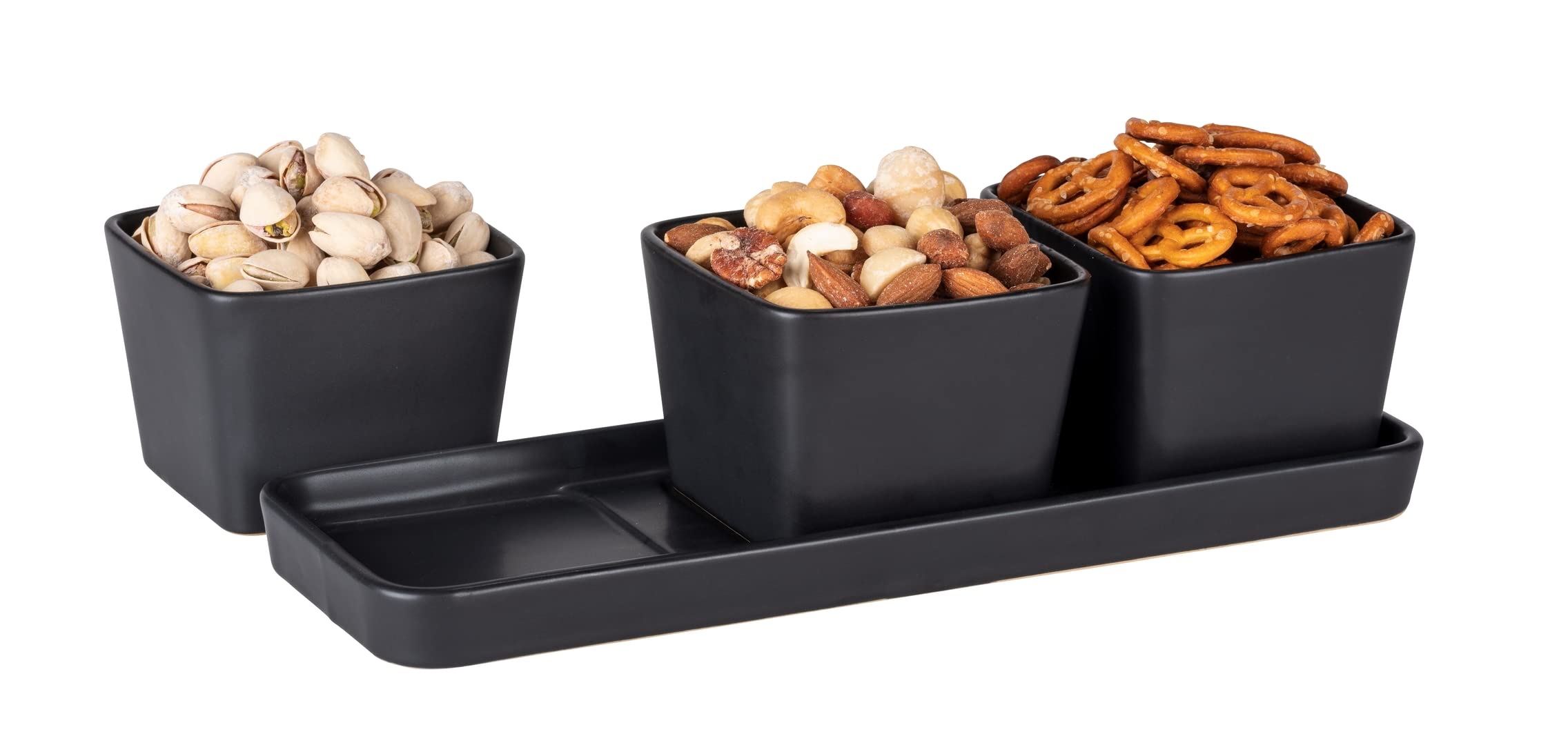 wenko-black-outdoor-kitchen-snack-dip-schalen-set-4-teilig-keramik-schwarz-3x-30 image 7