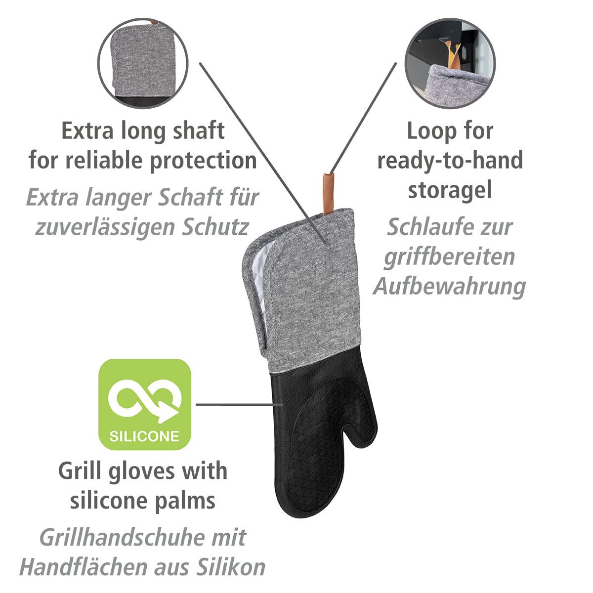 wenko-ada-topfhandschuhe-2er-set-mit-silikon-18-x-38-cm-grau-schwarz image 3