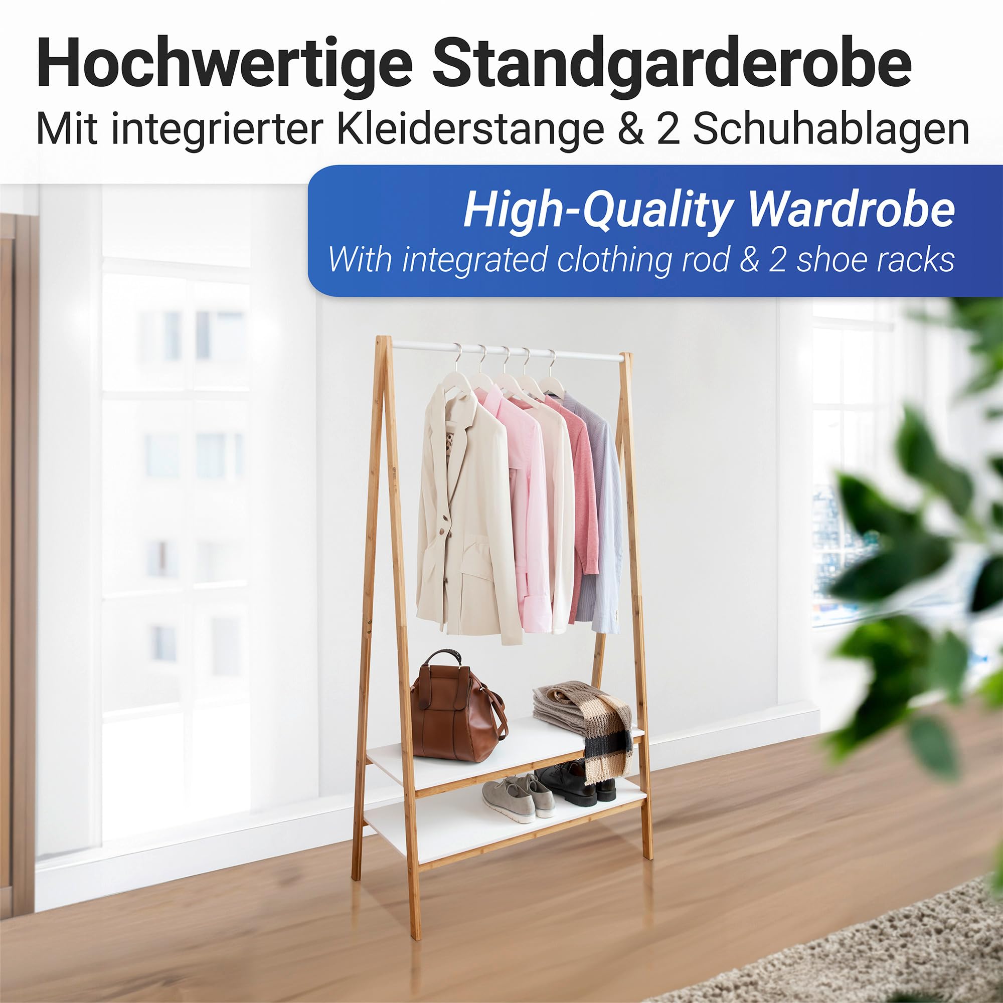 wenko-finja-standgarderobe-95-x-172-x-42-cm-bambus-braun-wei image 2