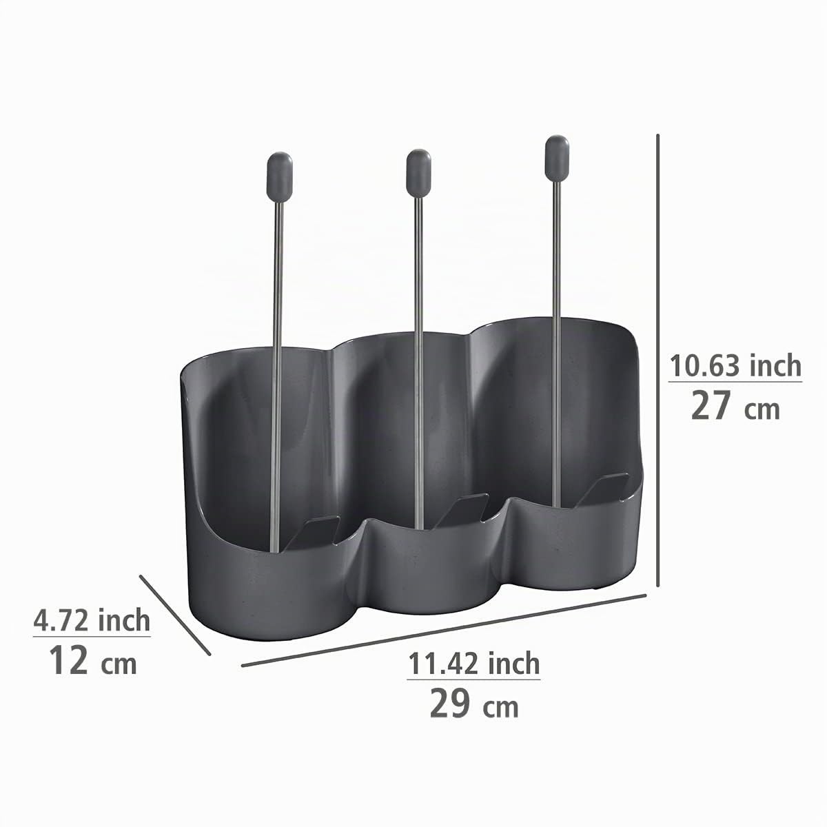 wenko-flaschenhalter-filia-f-r-3-flaschen-abtropfst-nder-29-x-27-x-12-5-cm image 4