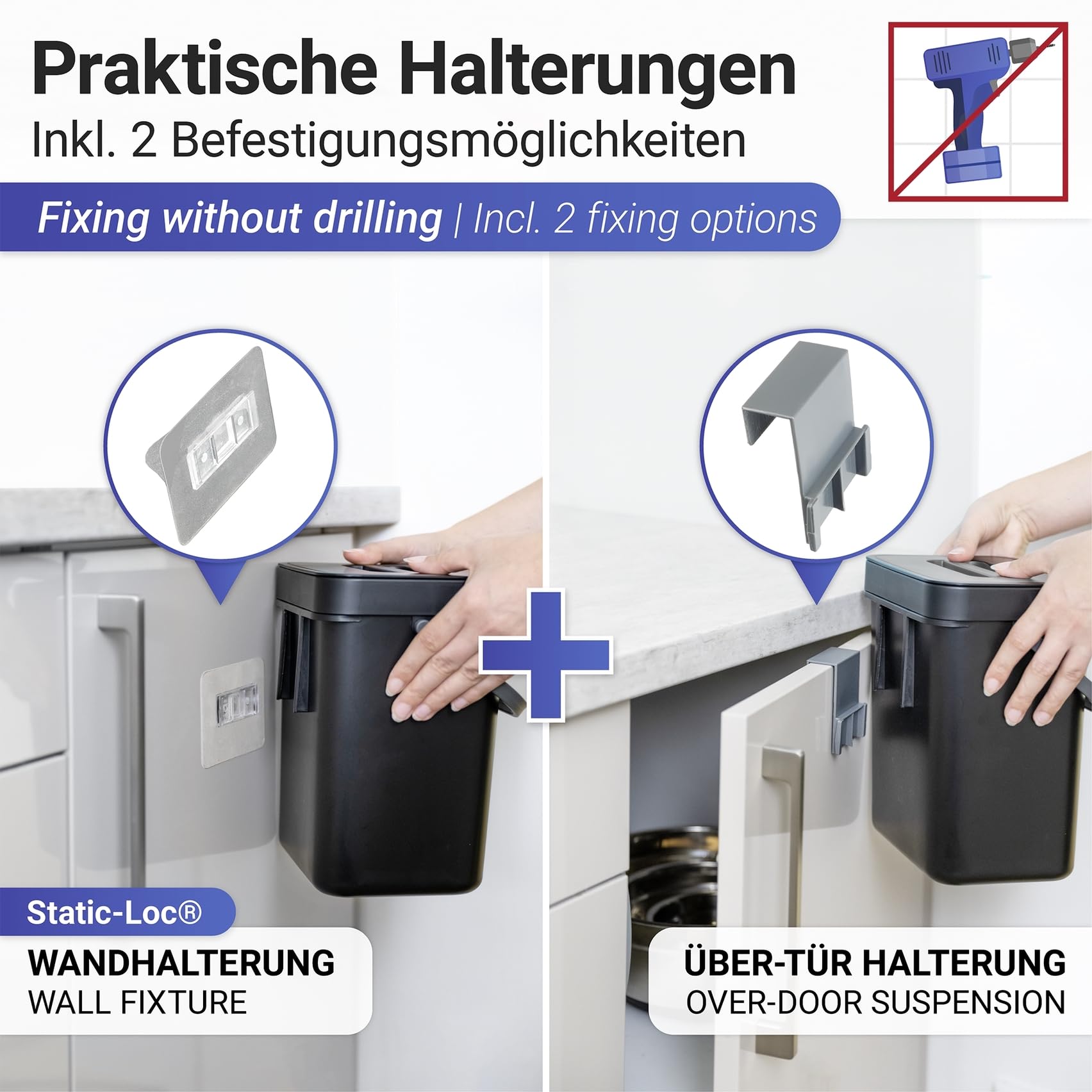 wenko-abfallsammler-tago-mit-griff-5-liter-m-lleimer-schwarz-21x24x17-cm image 4