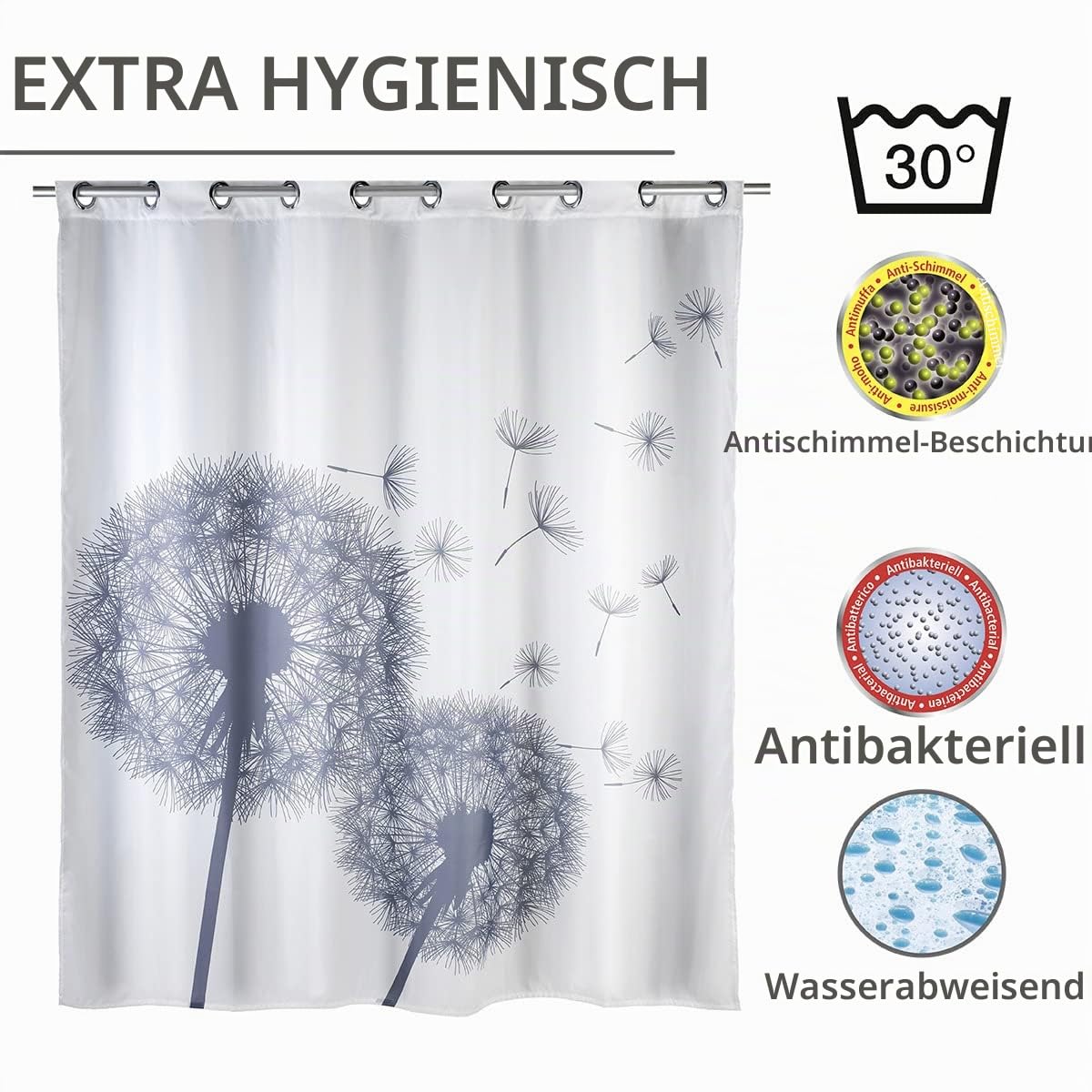 wenko-duschvorhang-astera-flex-180-x-200-cm-anti-schimmel-textilvorhang-mit-ring image 5