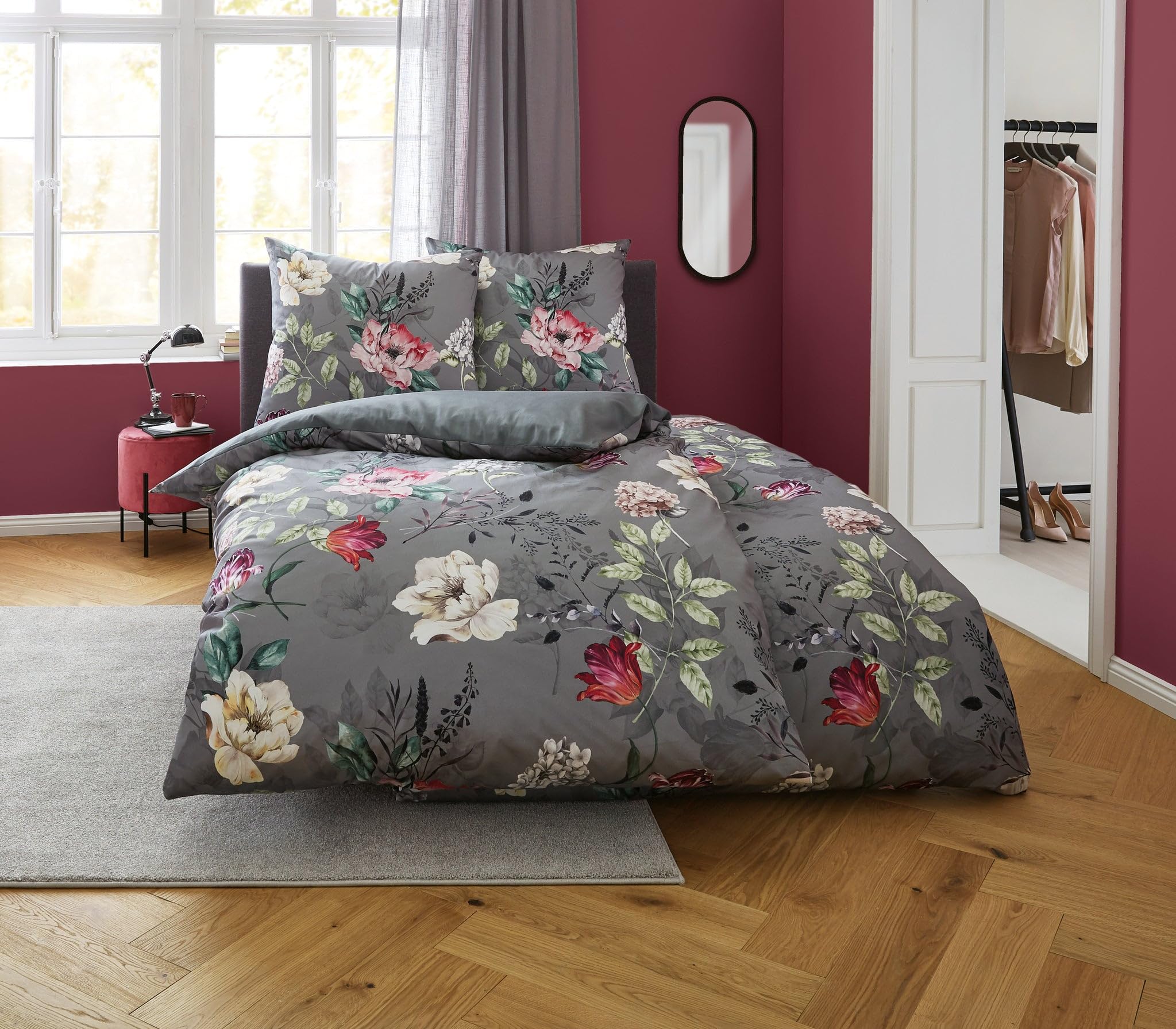 kleine-wolke-satin-bettw-sche-vincenza-basalt-155x220-cm-80x80-cm image 3