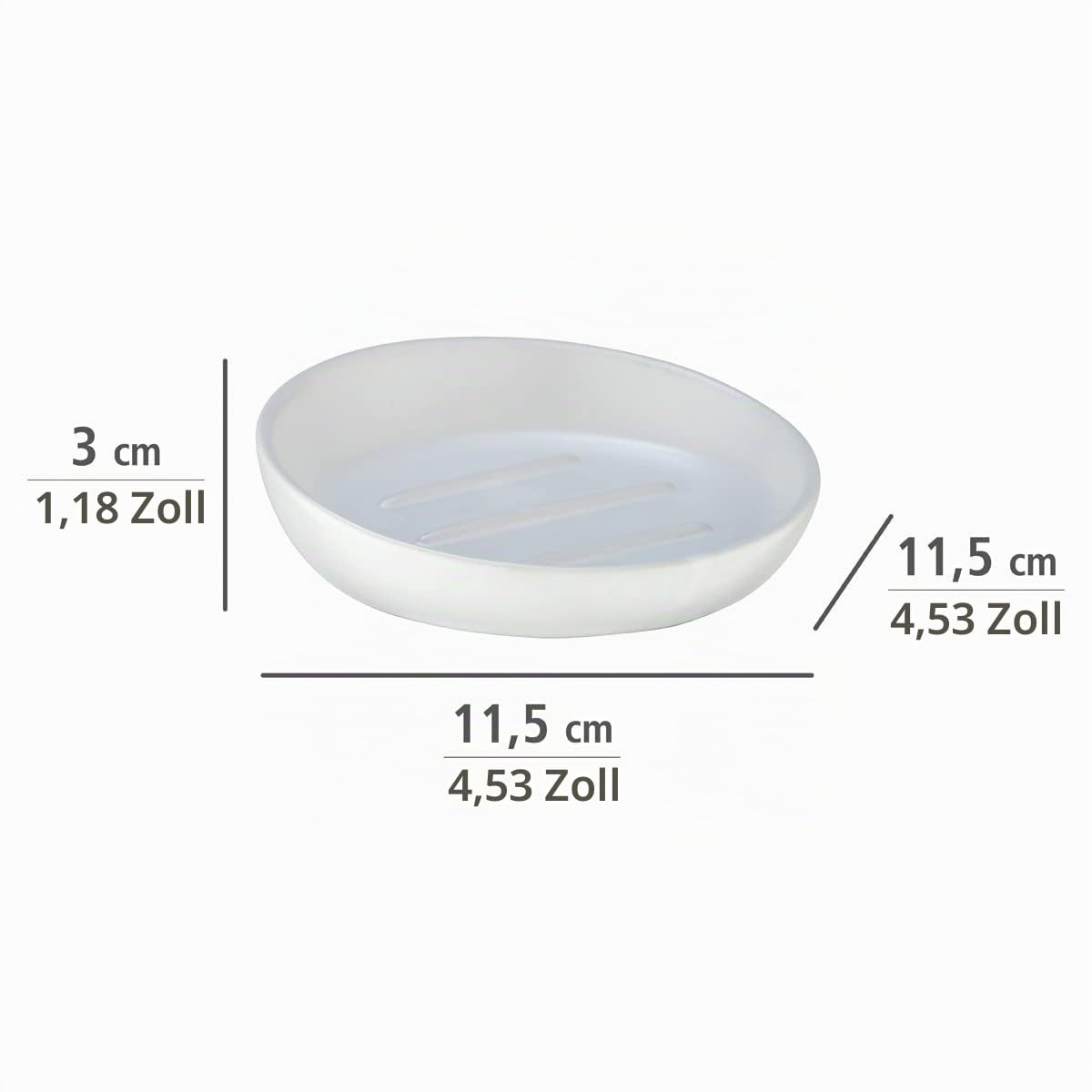 wenko-seifenablage-badi-wei-seifenschale-keramik-matt-11-5-x-3-cm image 4
