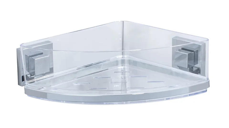 wenko-vacuum-loc-eckregal-quadro-uno-duschregal-ohne-bohren-edelstahl image 1