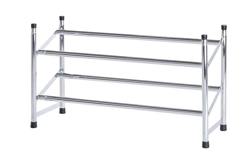 wenko-schuhregal-ausziehbar-f-r-10-paar-stapelbar-chrom-62-115-x-35-x-23-cm image 1