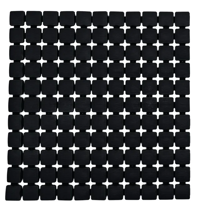 ridder-duscheinlage-nevis-schwarz-54-x-54-cm-pvc-freie-duschmatte image 1