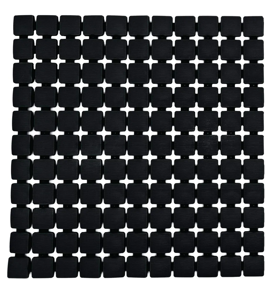 ridder-duscheinlage-nevis-schwarz-54-x-54-cm-pvc-freie-duschmatte image 1