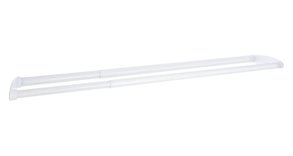 ridder-11081101-teleskop-doppelduschstange-100-185-cm-aluminium-wei image 1