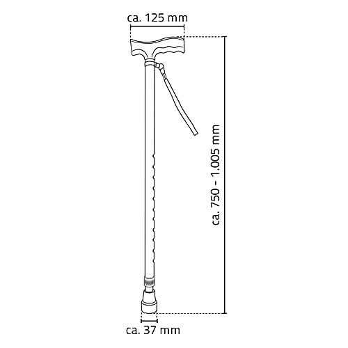 ridder-gehstock-ally-h-henverstellbar-75-100-5-cm-mit-schlaufe-bis-110-kg image 8