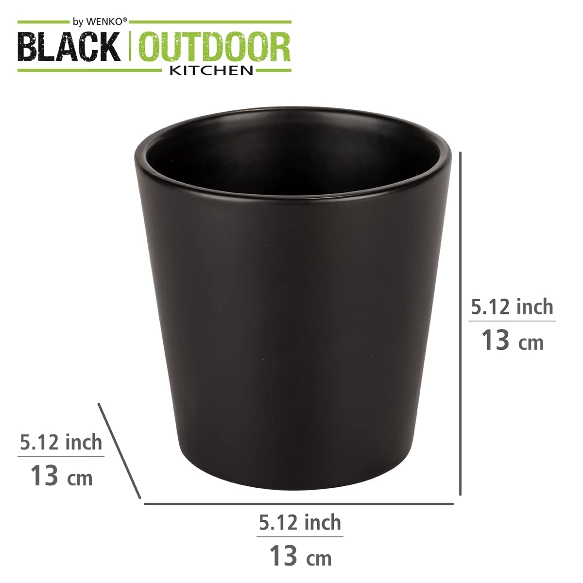 wenko-kuro-black-outdoor-kitchen-kr-utertopf-keramik-schwarz-13-x-13-cm image 3