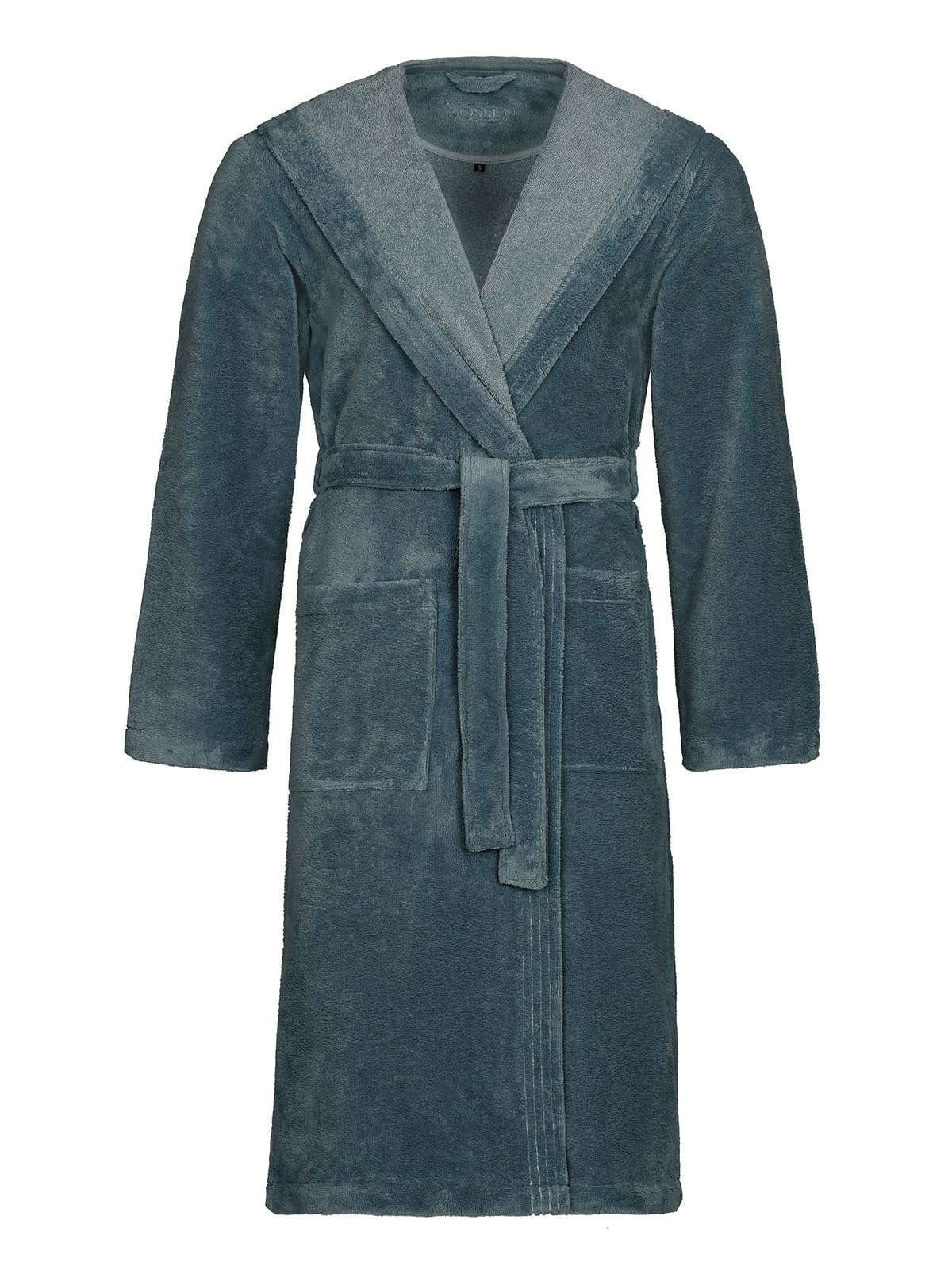 vossen-lynn-unisex-bademantel-mit-kapuze-microfaser-290-g-m-cadet-blue-gr-e-s image 1