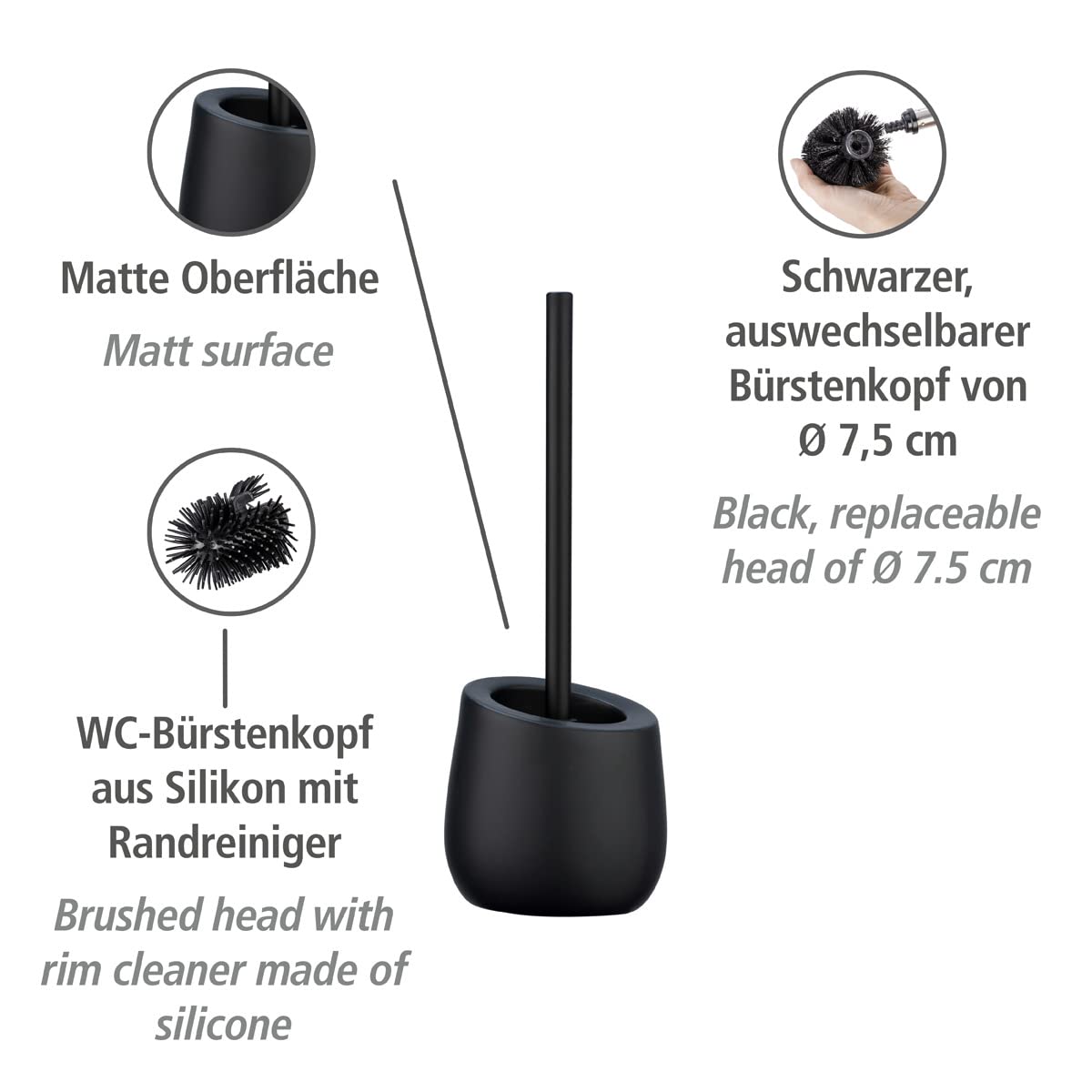 wenko-wc-garnitur-badi-toilettenb-rstenhalter-keramik-matt-mit-silikonb-rste-sch image 2