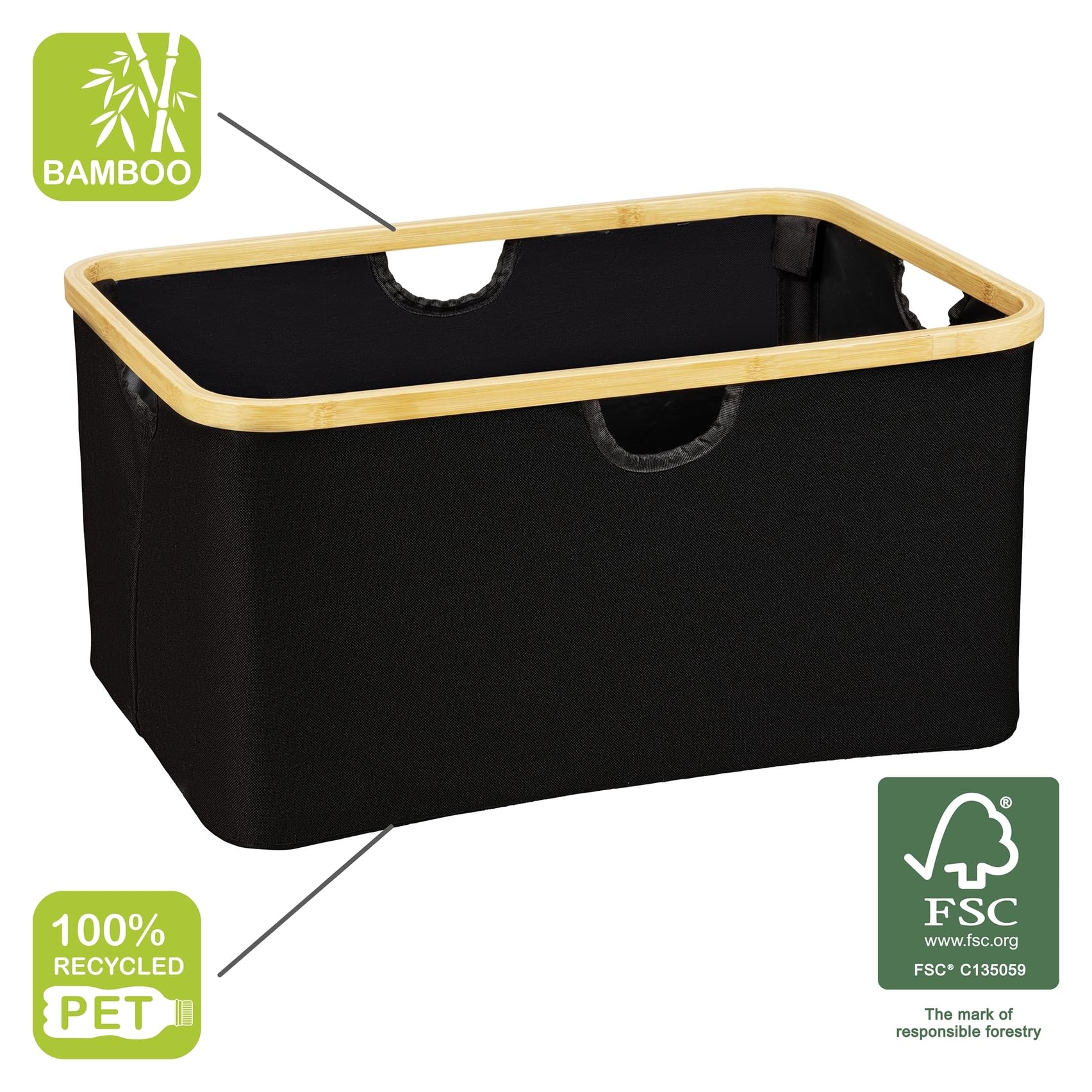 wenko-w-schekorb-ecori-natur-schwarz-32-liter-54-x-26-x-36-cm image 3