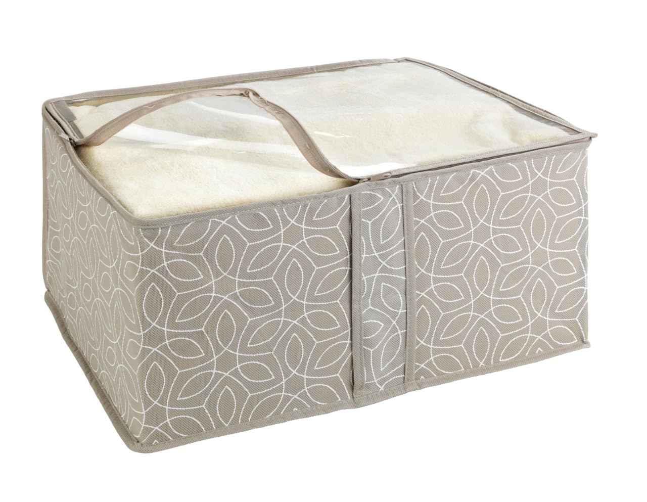 wenko-balance-s-aufbewahrungs-soft-box-mit-sichtfenster-20-x-40-x-30-cm-taupe image 1