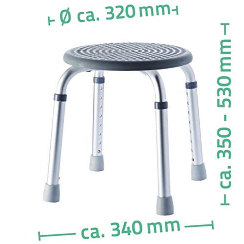 ridder-comfort-bad-hocker-aluminium-grau-36-cm-35-53-cm image 7
