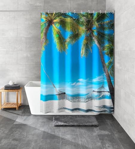kleine-wolke-bahamas-duschvorhang-textil-multicolor-180-x-200-cm-strandmotiv image 5