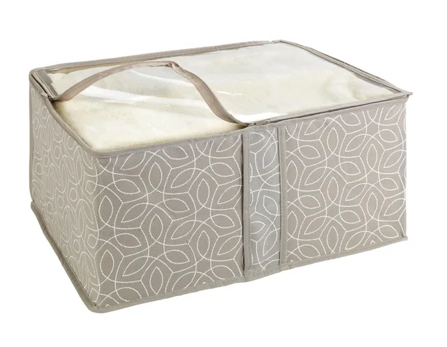 wenko-balance-s-aufbewahrungs-soft-box-mit-sichtfenster-20-x-40-x-30-cm-taupe image 1