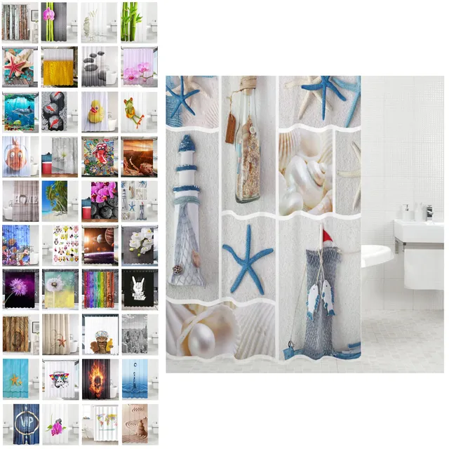 sanilo-duschvorhang-meeresbrise-180-x-180-cm-polyester-wasserdicht-inkl-12-ringe image 1