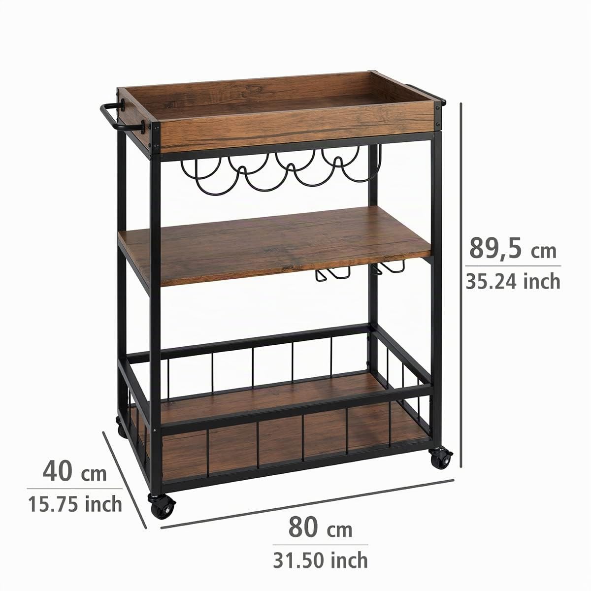 wenko-rustico-k-chenwagen-3-etagen-80x89-5x40-cm-braun-schwarz image 5