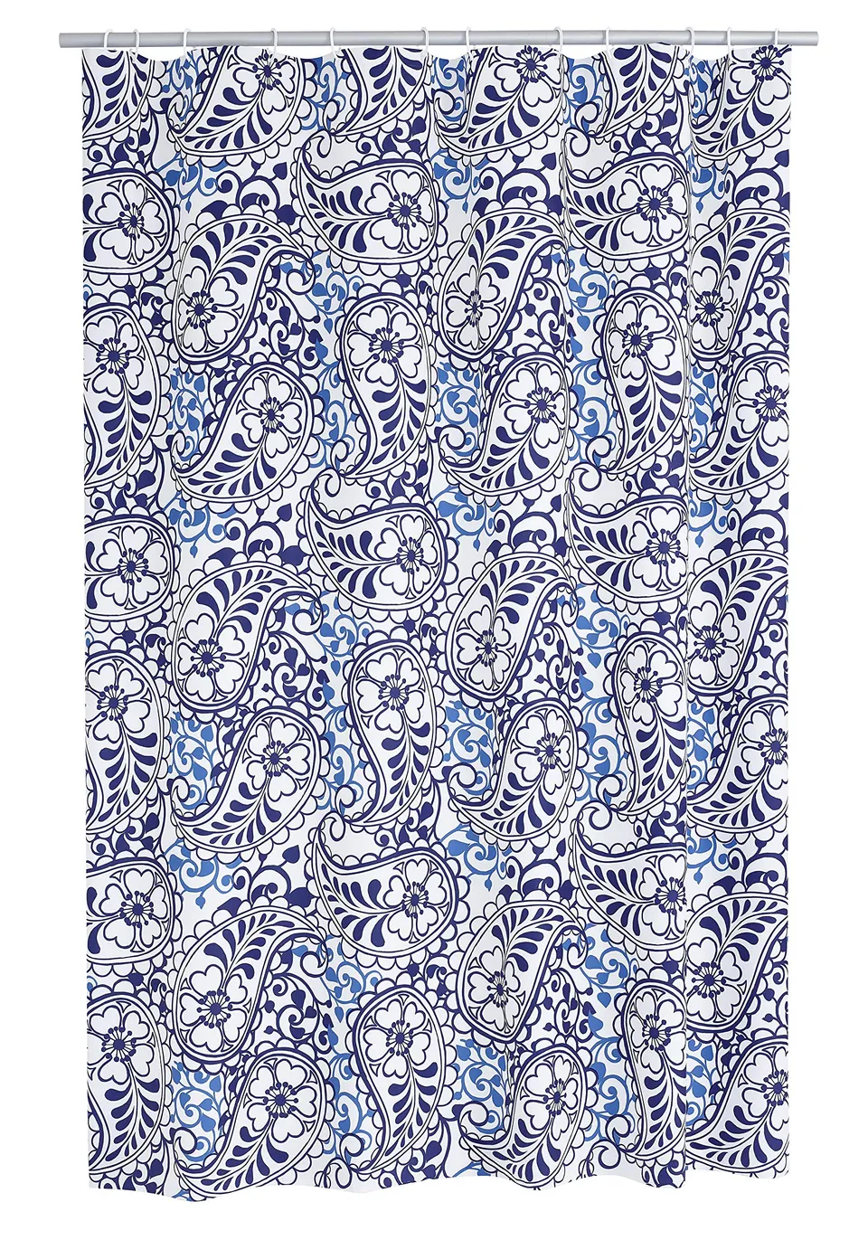 ridder-oriental-duschvorhang-folie-180x200-cm-blumen-inkl-ringe image 1