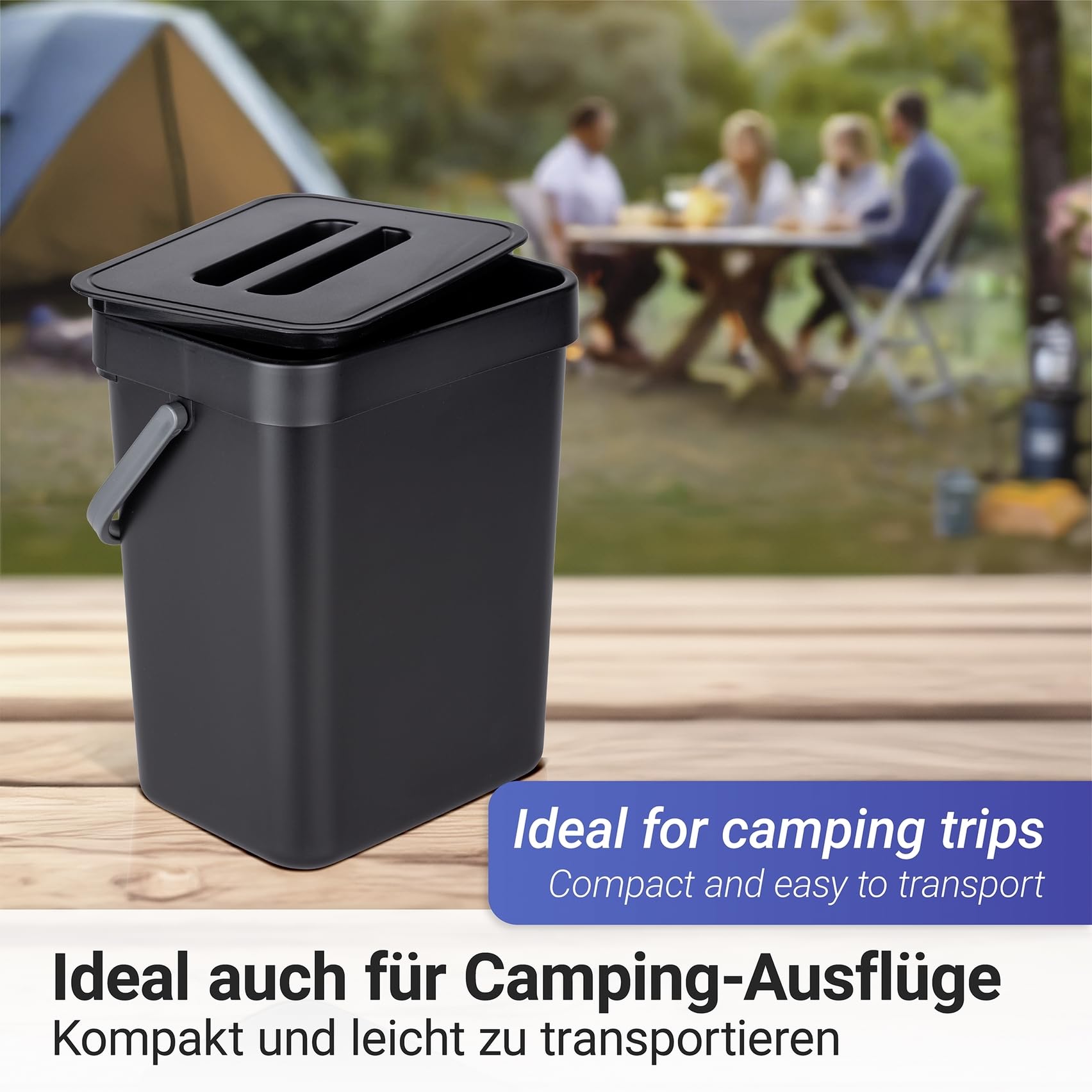 wenko-abfallsammler-tago-mit-griff-5-liter-m-lleimer-schwarz-21x24x17-cm image 6