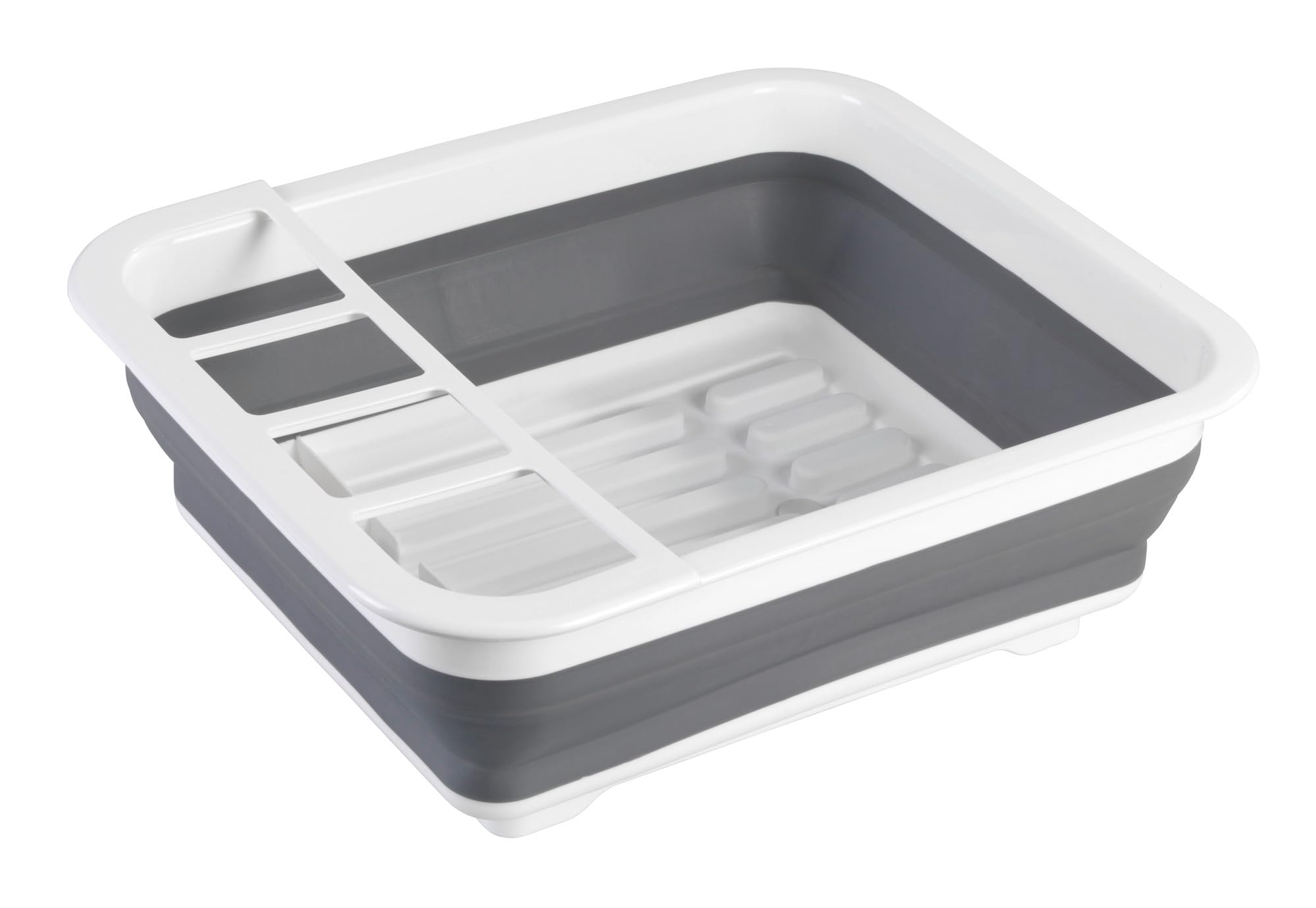 wenko-geschirrabtropfer-gaia-faltbar-grau-wei-36-5-x-31-cm-mit-ablauf image 1