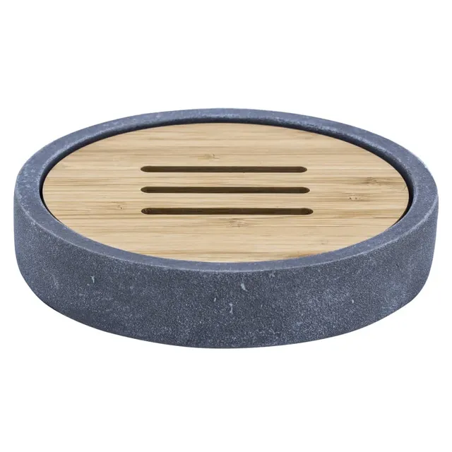 ridder-cement-seifenschale-polyresin-grau-12-2-x-12-2-x-2-8-cm image 1