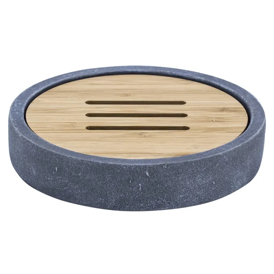 ridder-cement-seifenschale-polyresin-grau-12-2-x-12-2-x-2-8-cm image 1