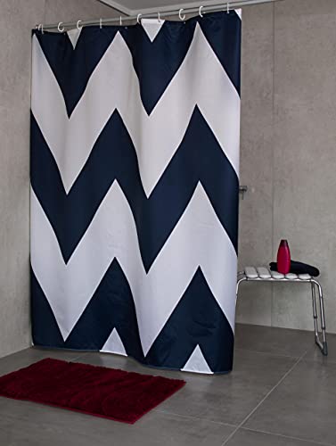 ridder-pico-duschvorhang-polyester-blau-180x200-cm-inkl-ringe image 8